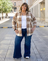 SOBRECAMISA ESCOCESA AURORA - Beige