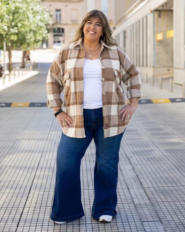 SOBRECAMISA ESCOCESA AURORA - Beige