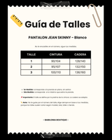 PANTALON JEAN SKINNY - Blanco