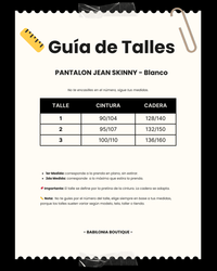 PANTALON JEAN SKINNY - Blanco