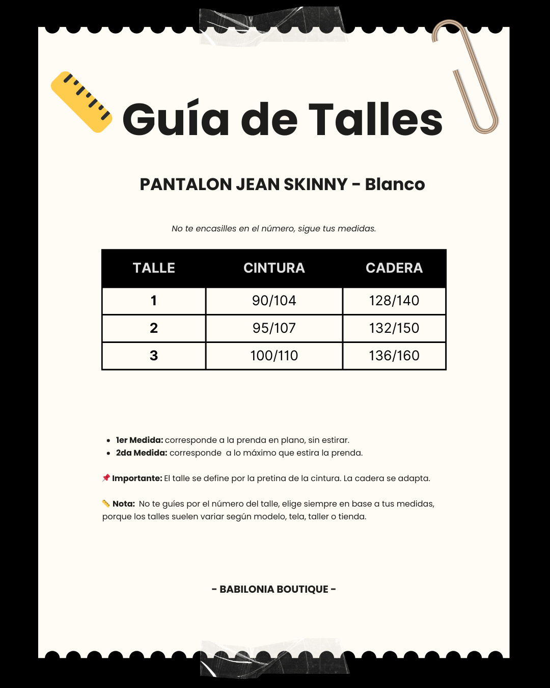 PANTALON JEAN SKINNY - Blanco