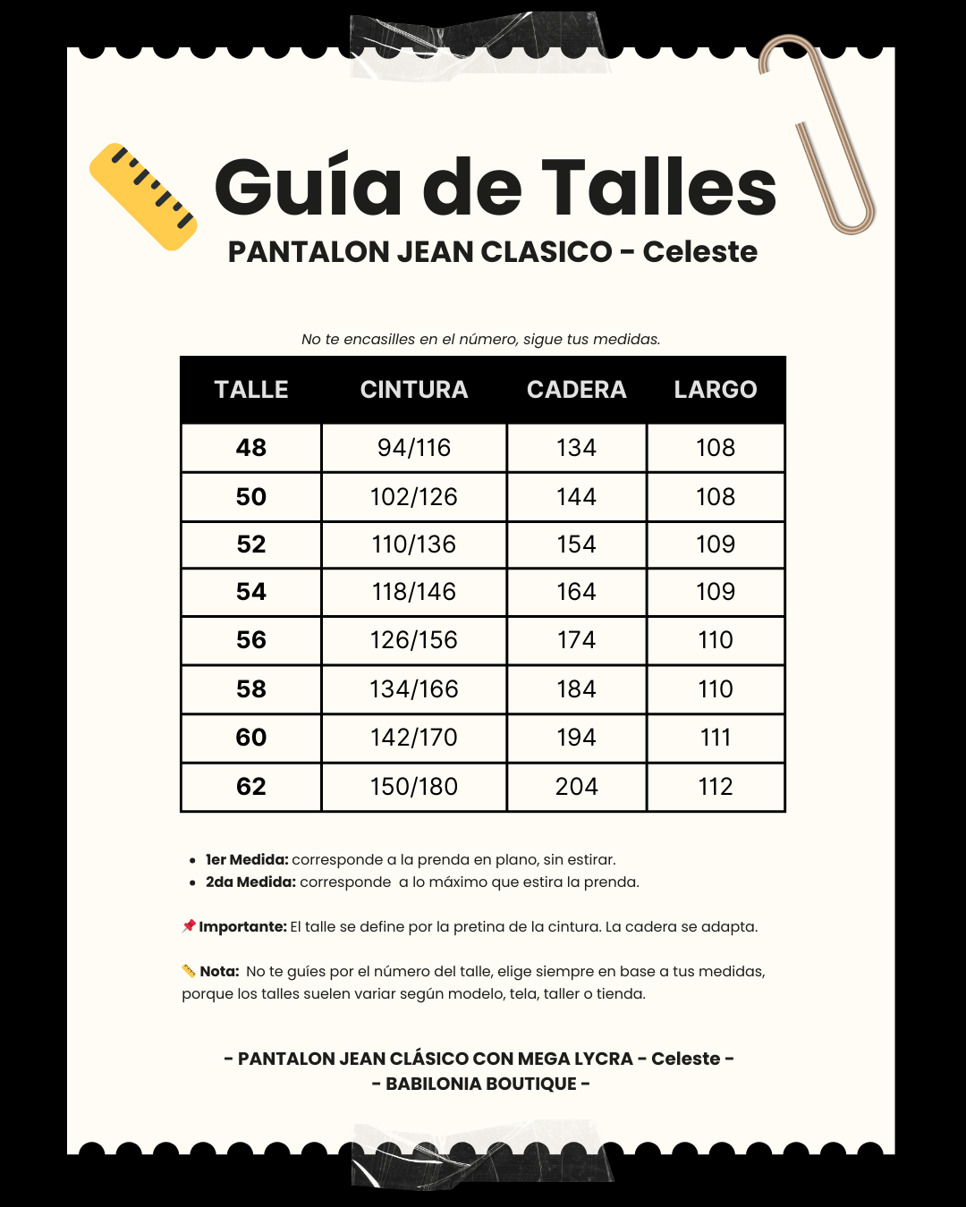 PANTALON JEAN CLASICO - Celeste