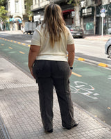 PANTALON JEAN LINEA CARGO - Gris