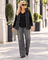 LOOK COMPLETO WEEKEND BLACK | Jean Gris + Remera Sire + Chaleco -🛡️COMPRA SEGURA🛡️
