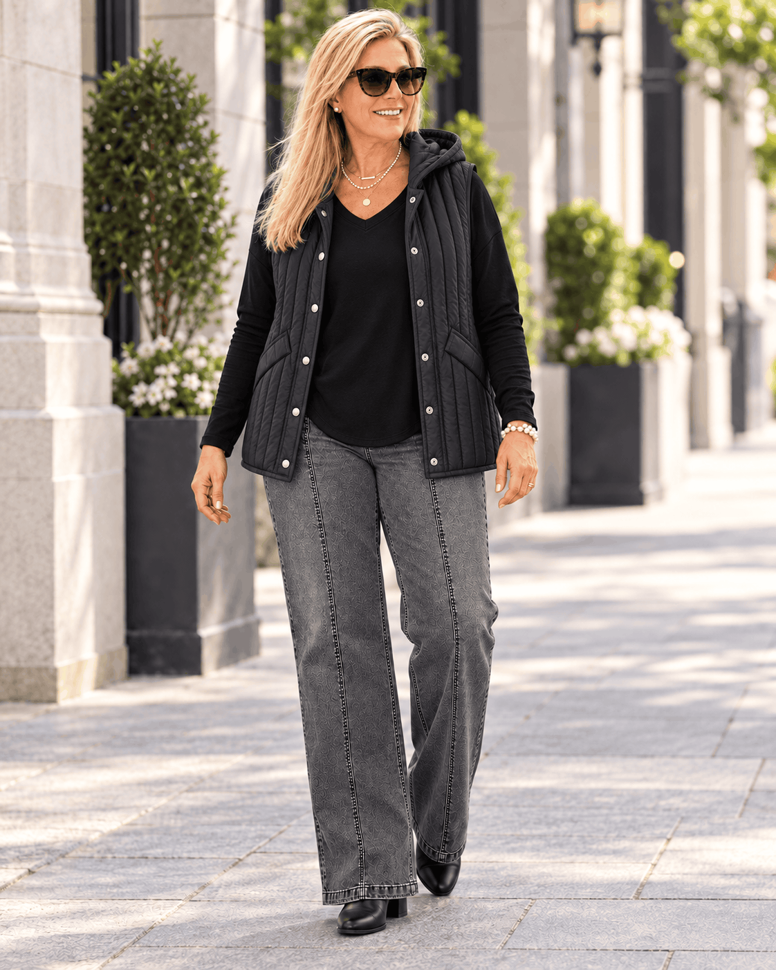 LOOK COMPLETO WEEKEND BLACK | Jean Gris + Remera Sire + Chaleco -🛡️COMPRA SEGURA🛡️
