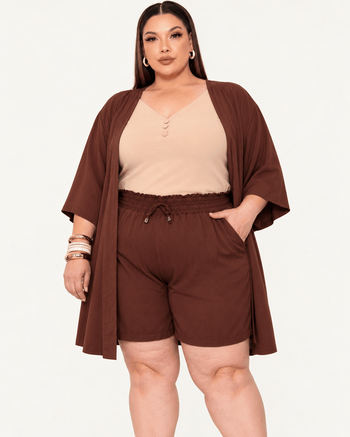 ⏰ PREVENTA 25% OFF | CONJUNTO KIMONO LISO