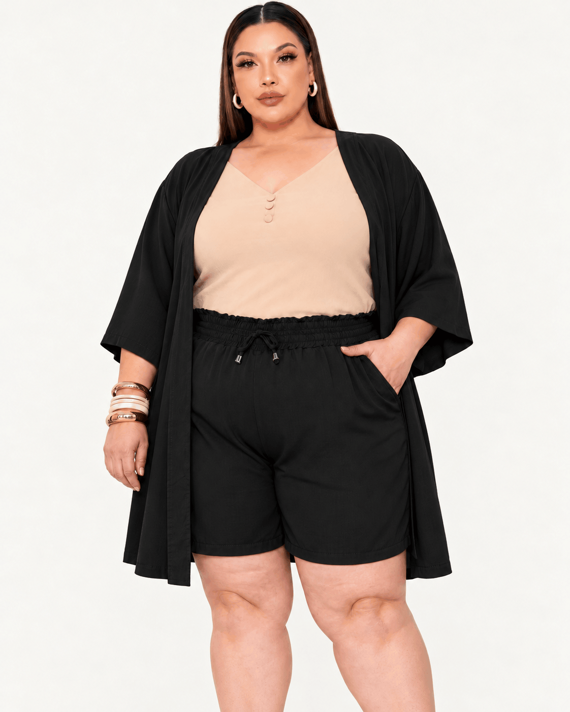 ⏰ PREVENTA 25% OFF | CONJUNTO KIMONO LISO