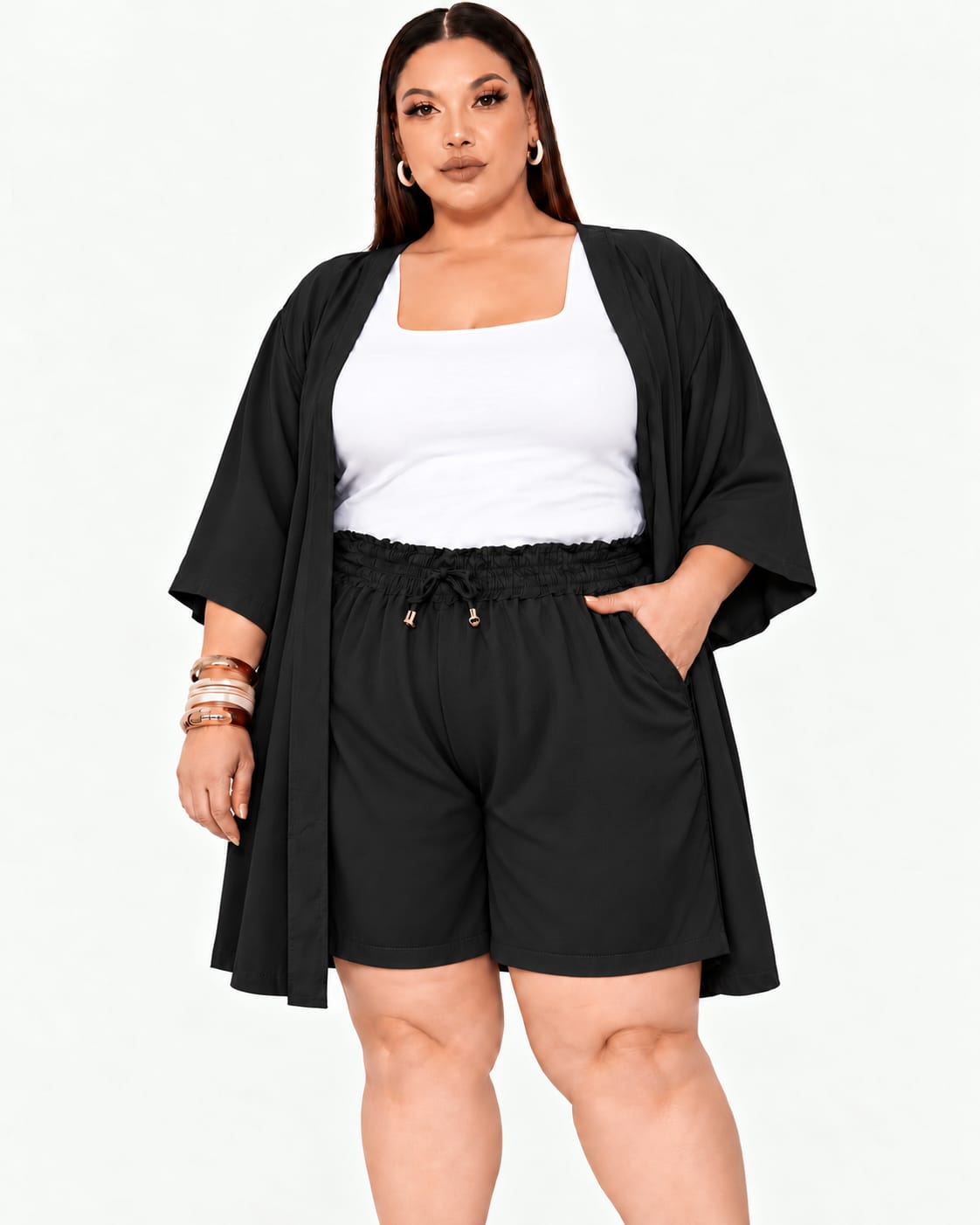 ⏰ PREVENTA 25% OFF | CONJUNTO KIMONO LISO