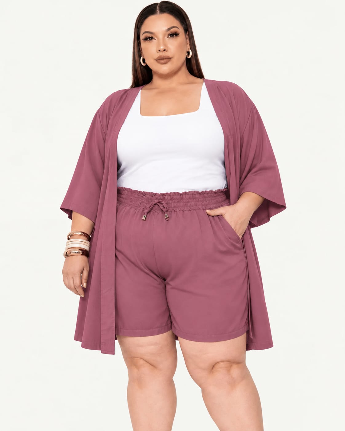 ⏰ PREVENTA 25% OFF | CONJUNTO KIMONO LISO
