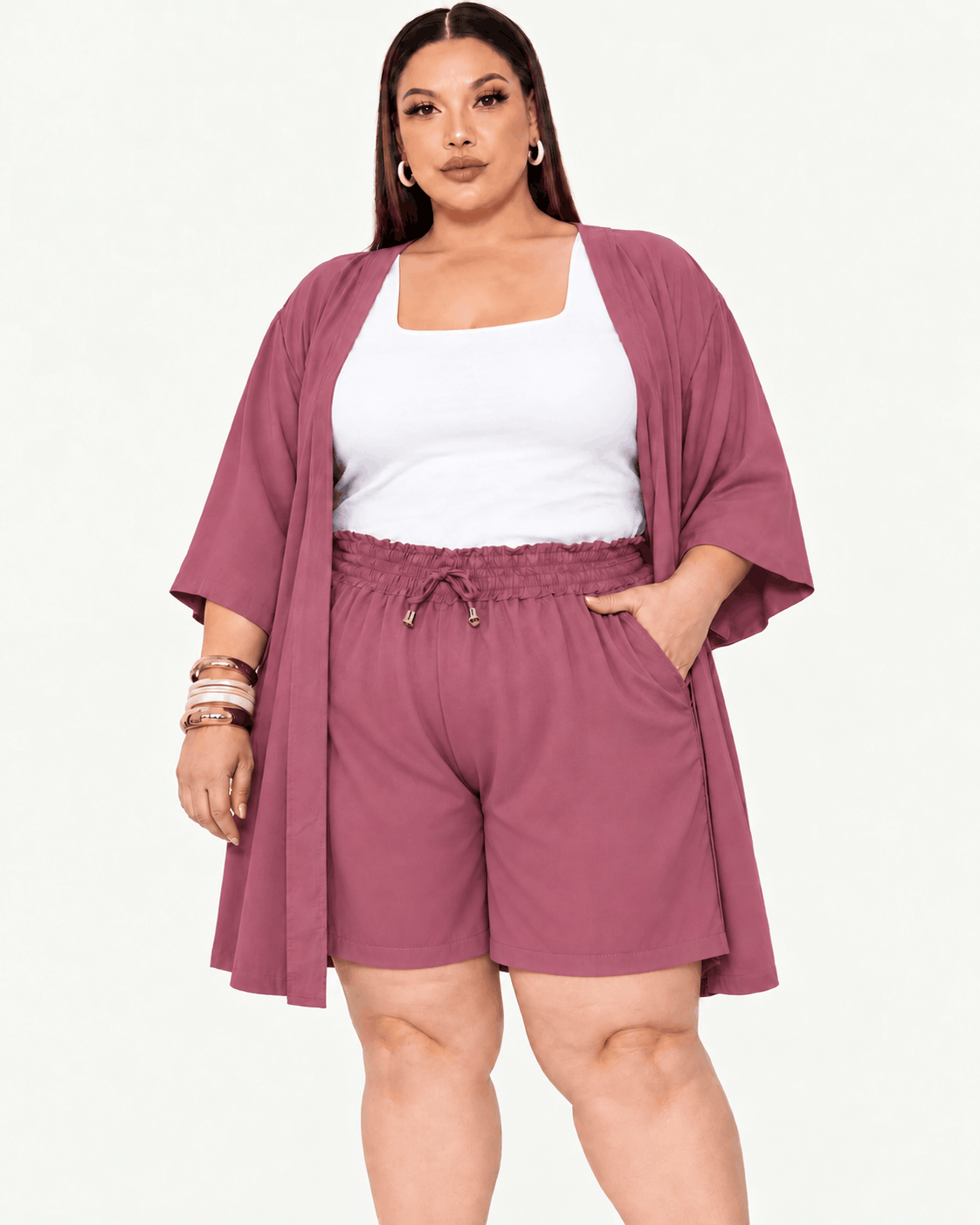⏰ PREVENTA 25% OFF | CONJUNTO KIMONO LISO