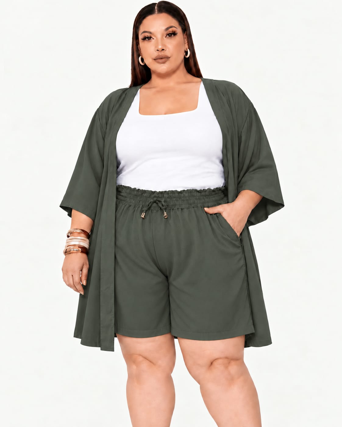 ⏰ PREVENTA 25% OFF | CONJUNTO KIMONO LISO