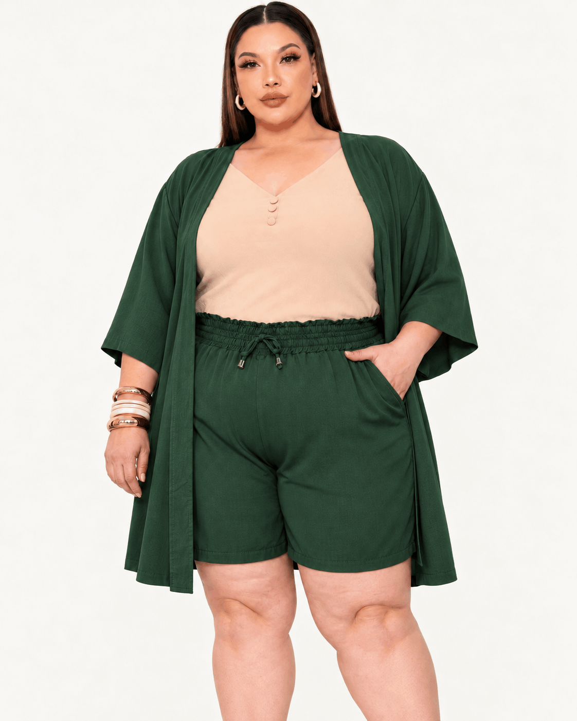 ⏰ PREVENTA 25% OFF | CONJUNTO KIMONO LISO