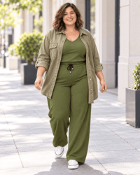 LOOK SAFARI  | Pantalón Morley + Remera Morley + Sobrecamisa Jean Savana -🛡️COMPRA SEGURA🛡️