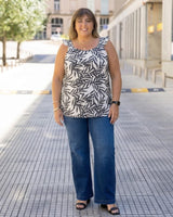 BLUSA MUSCULOSA HOJAS