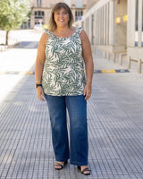 BLUSA MUSCULOSA HOJAS