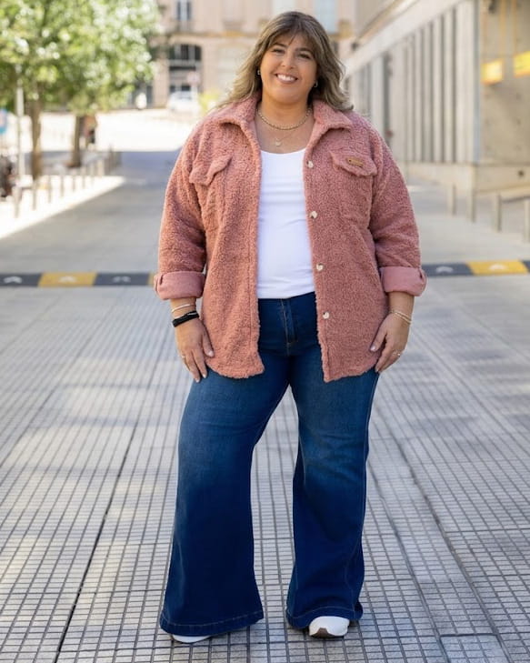 SOBRECAMISA CORDERITO BERNAT - Rosa Viejo