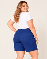 SHORT BERMUDA GABARDINA AZUL