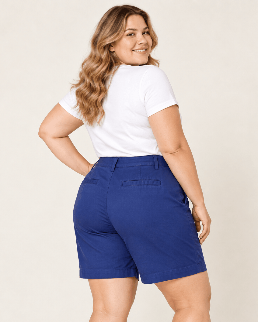 SHORT BERMUDA GABARDINA AZUL