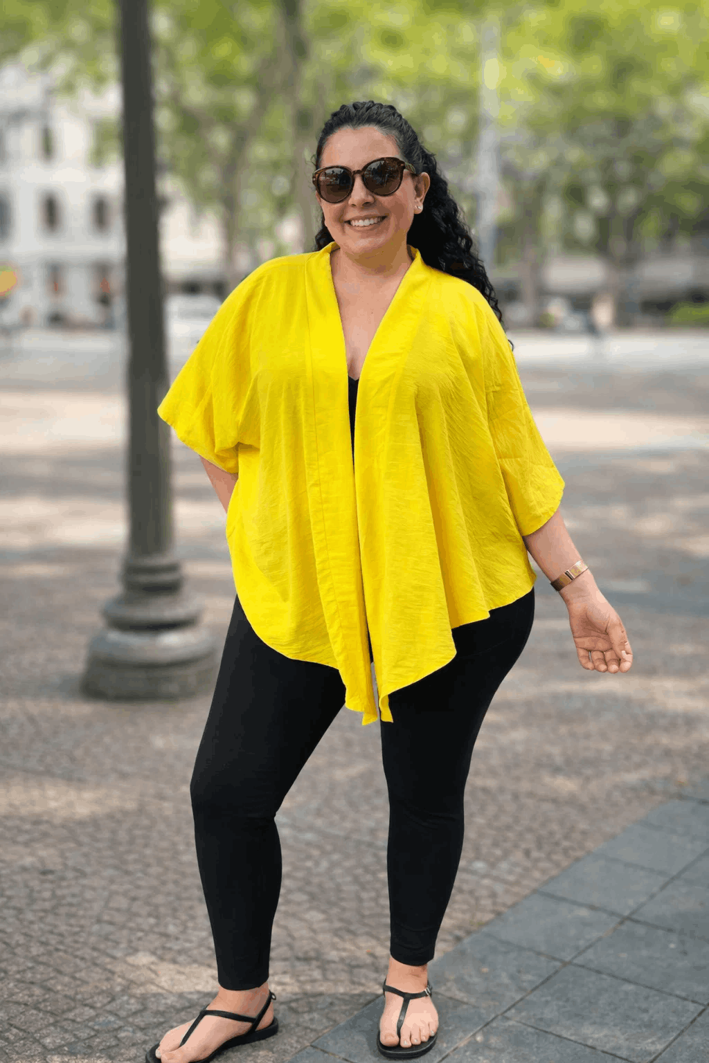 BLUSA KIMONO GARDENIA - Amarillo