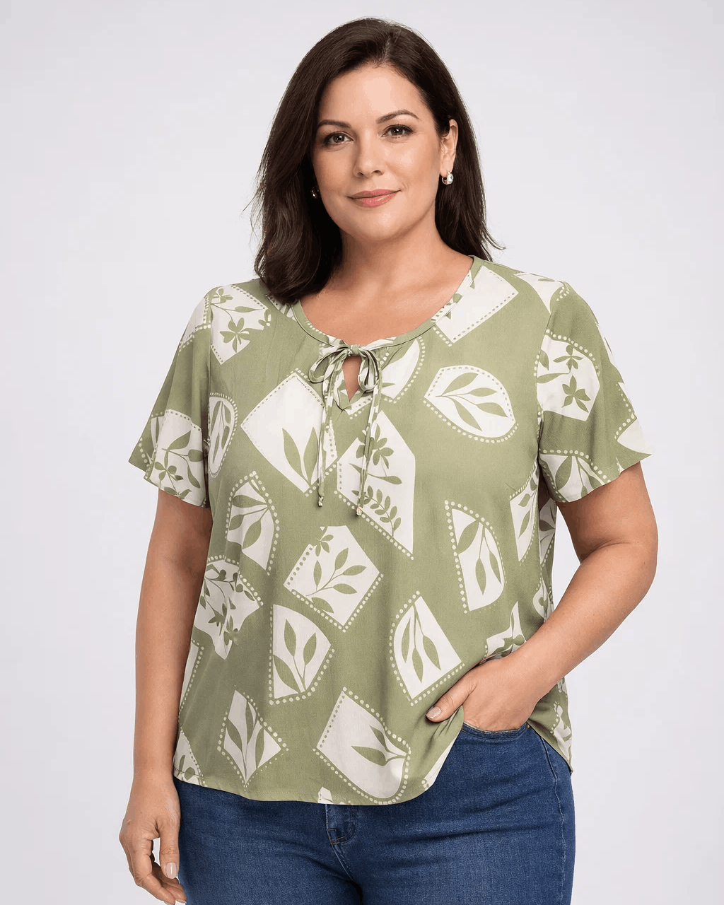 BLUSA BRAS JESSY - Verde musgo