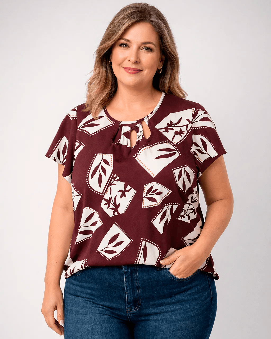 BLUSA BRAS ARLE - Marrón