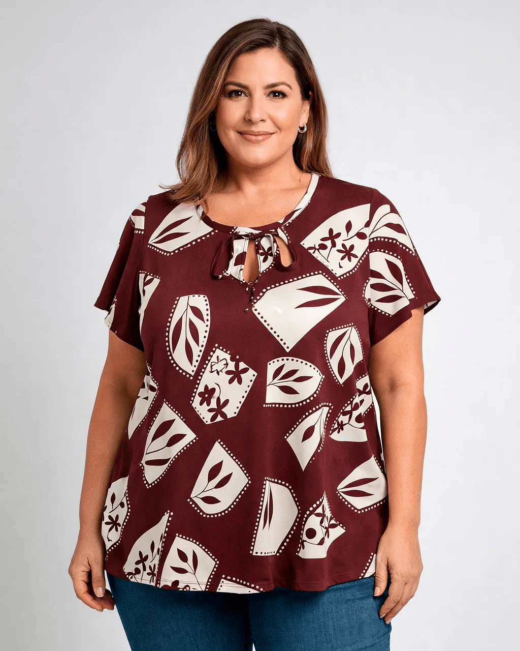 BLUSA BRAS ARLE - Marrón