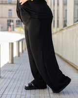 PANTALON PALAZZO TUSOR - Negro