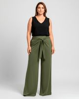 PANTALÓN CRUZADO FLORIPA - Verde