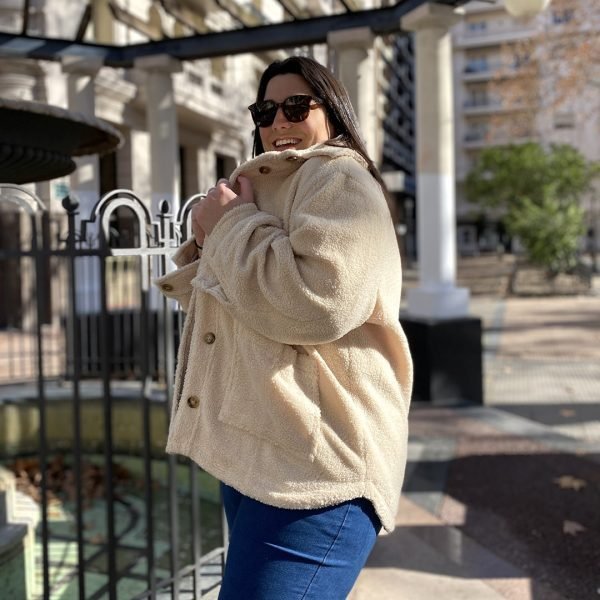 Campera Corderito Sobrecamisa - (talles grandes) - Imagen 4