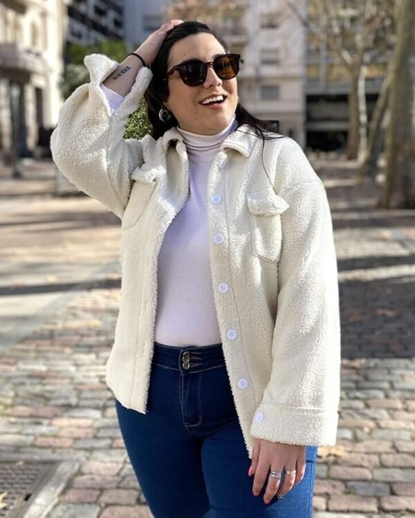 Campera Piel Corderito Sobrecamisa LAMB