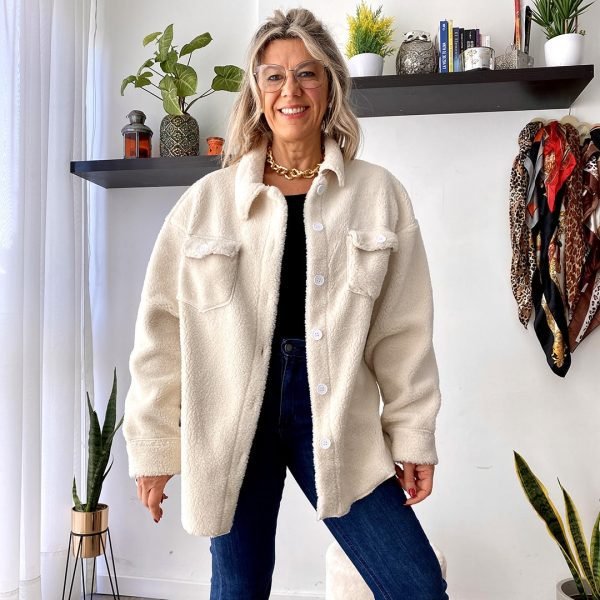 Campera Piel Corderito Sobrecamisa LAMB - Imagen 5
