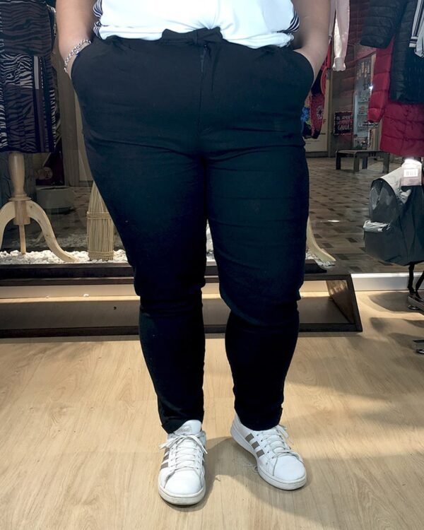 Pantalón Lino Con Lazo Tiro Alto