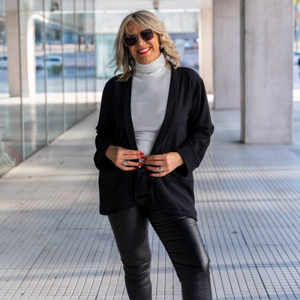 Blazer en Crepe Viscosa MALUMA - Imagen 3