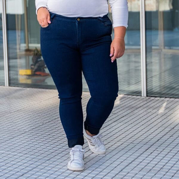 Pantalón Jean Azul Oscuro LUNA - Imagen 2