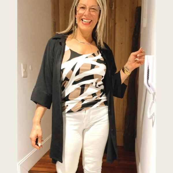 Camisa Tusor Negra MOOREA - Imagen 8