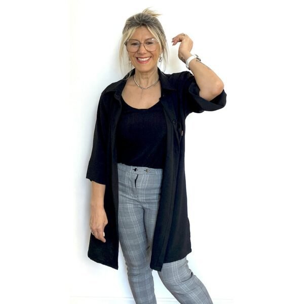 Camisa Tusor Negra MOOREA