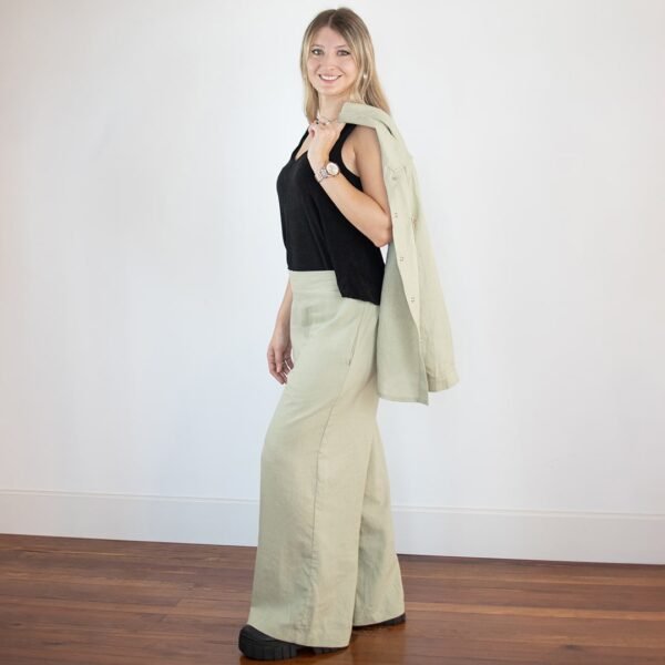 Pantalón Palazzo Lino 100% SATCHA - Imagen 4