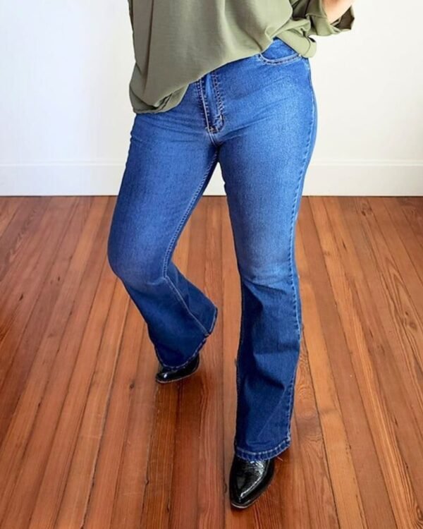 Pantalón Jean "FLARE LARGO AZUL"