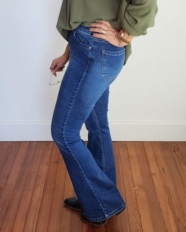 Pantalón Jean "FLARE LARGO AZUL" - Imagen 2