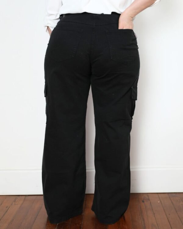 Pantalón Jean Cargo LÍNEA Negro - Imagen 3