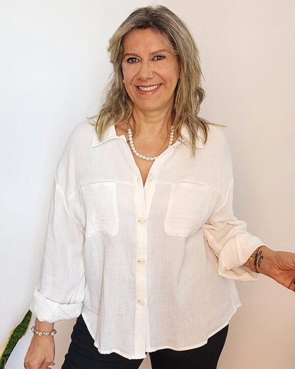 Camisa Muselina Blanca