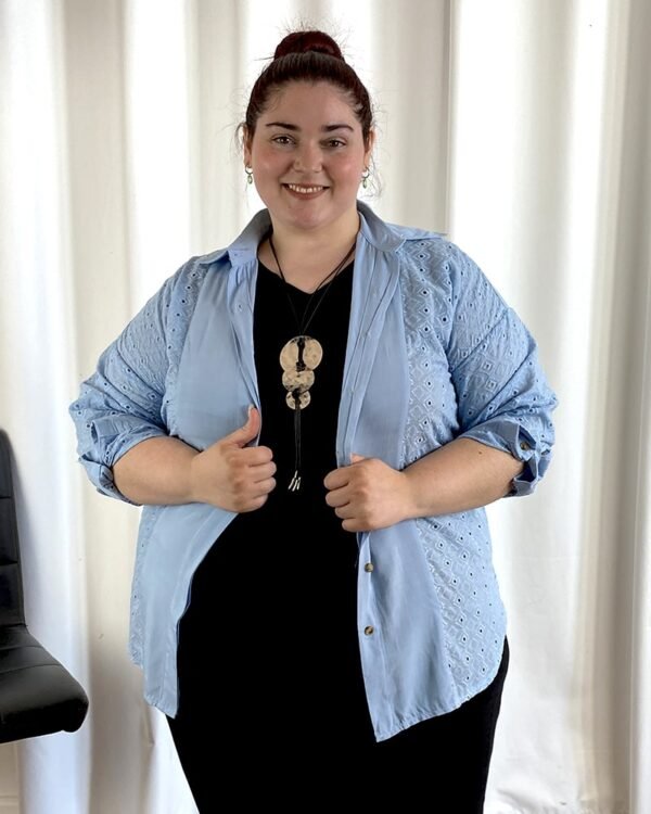 Camisa Broderie - LOLA - Imagen 6