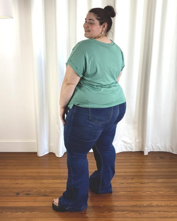 Pantalón Jean "FLARE LARGO AZUL" - Imagen 5
