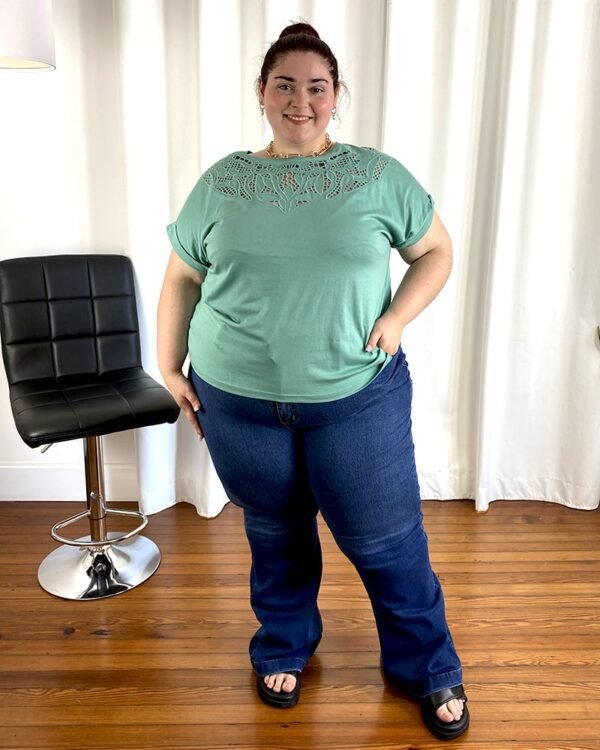 Pantalón Jean "FLARE LARGO AZUL" - Imagen 4
