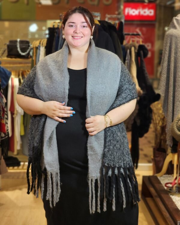 Pashmina "GRIS" - 20% OFF contado o transferencia $790