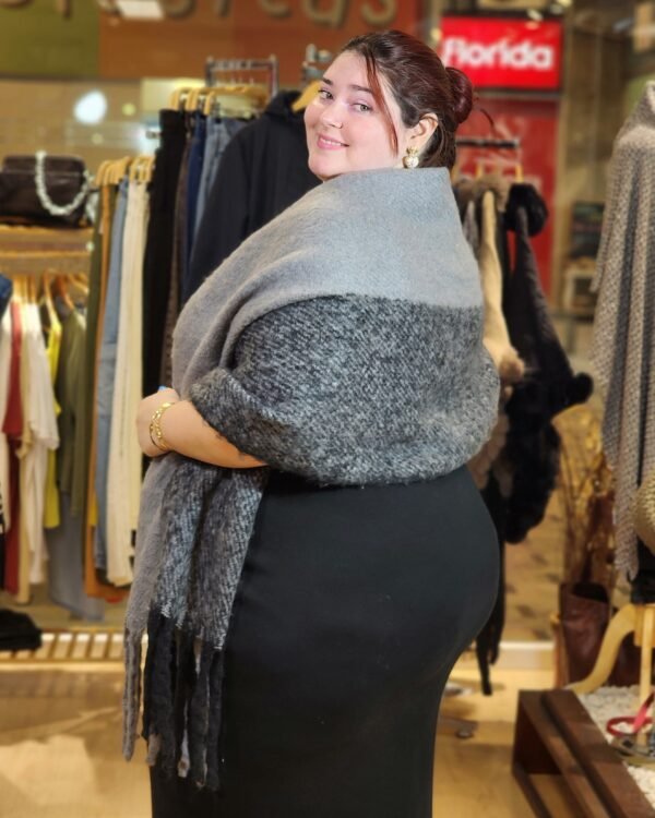 Pashmina "GRIS" - 20% OFF contado o transferencia $790 - Imagen 2