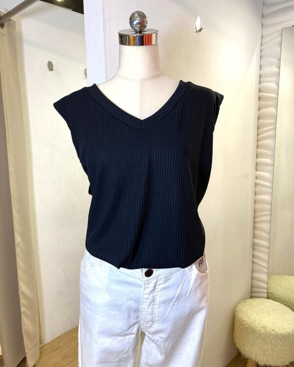 Musculosa Morley Hilo NEGRO