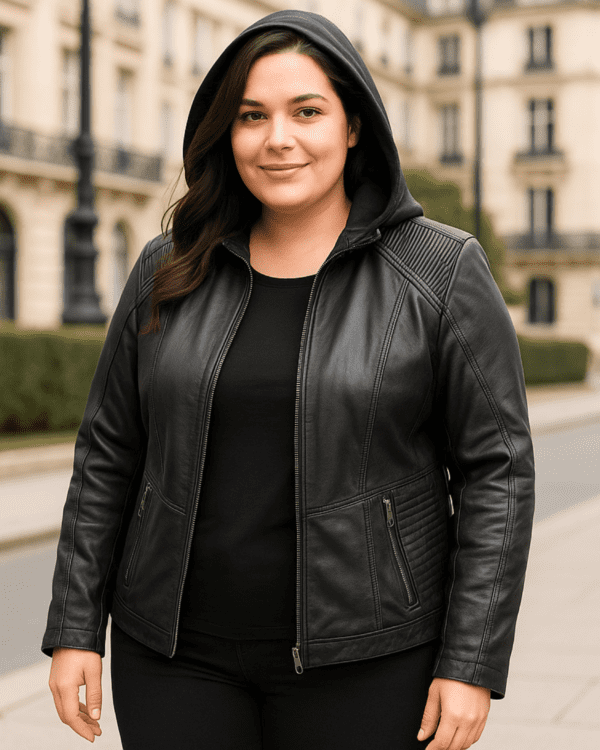Campera Ecocuero  "DENVER BLACK" - Imagen 2