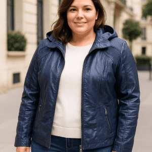 Campera Ecocuero  "DENVER BLUE" - 25 % OFF contado o transferencia $1490