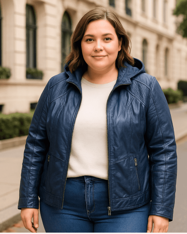 Campera Ecocuero  "DENVER BLUE" - Imagen 5